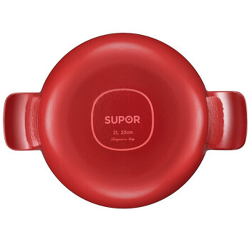 苏泊尔(SUPOR)珐琅铸铁锅·樱桃型料理锅 樱桃红 2L FLT20A3