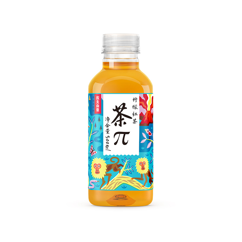 农夫山泉茶π(茶派)果味茶柠檬红茶500ml*24瓶 整箱