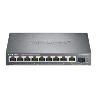 普联TP-LINK TL-SG2210PT全千兆云管理交换机支持手机远程千兆SFP光口8口POE供电