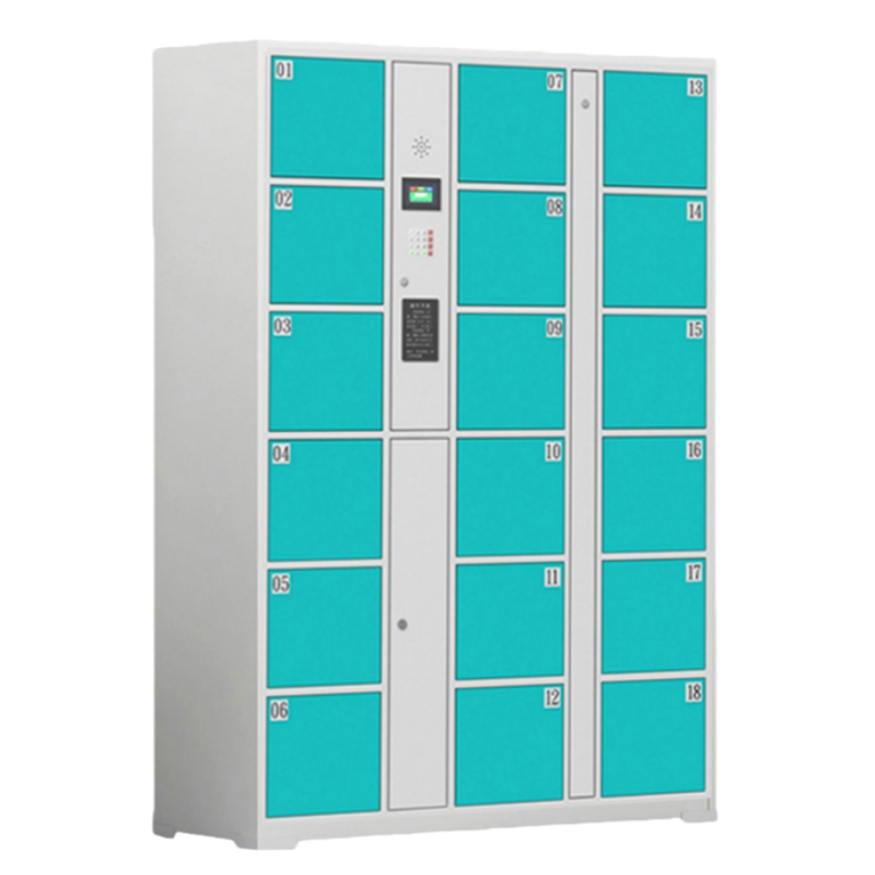 智叶舟智能存包柜自设密码18门1270*460*1800mm台高清大图