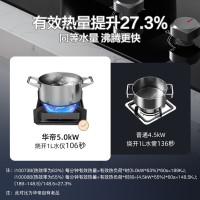 华帝(vatti)5.0KW火力燃气灶液化气大火力双眼灶嵌入式钢化玻璃离子熄火保护头JZY-i10073B