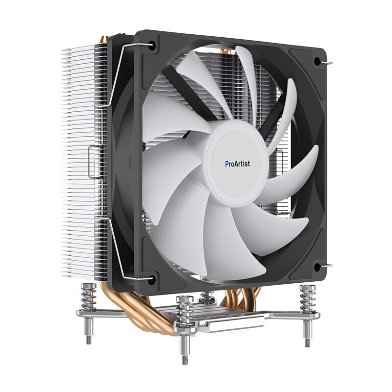 雅浚e3 v2四管散热器双塔cpu散热器炫彩风扇4热管风冷 台式机降温cpu