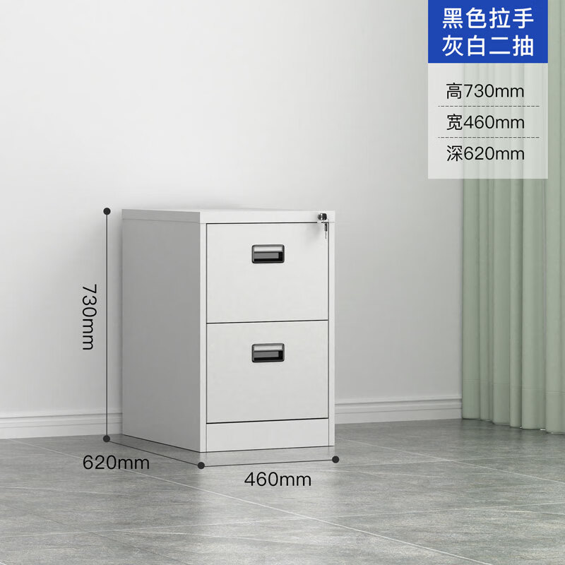 锦北挂劳柜二斗卡箱铁皮柜FC挂捞办公柜A4挂快劳文件柜立式铁柜子高清大图