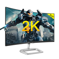 飞利浦(PHILIPS)31.5英寸电脑显示器 2K高分 1800R曲面 122%sRGB 不闪屏328E9FJSB