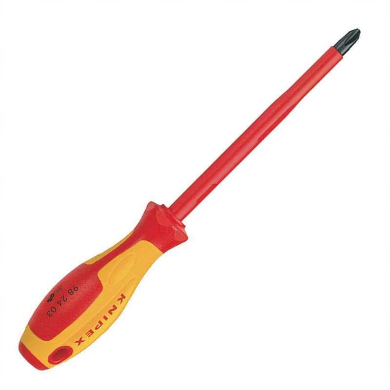 凯尼派克(KNIPEX)德国KNIPEX凯尼派克工具绝缘十字螺丝刀982400/982401/982402 PH0x60高清大图