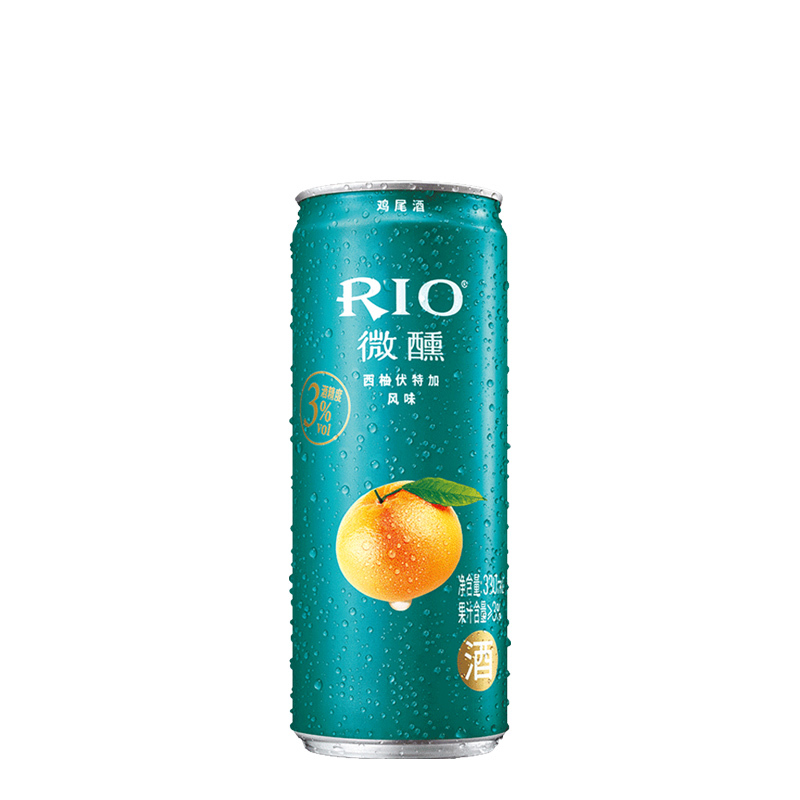 锐澳(RIO)洋酒 鸡尾酒 预调酒 微醺6罐(微醺5口味+樱花味)330ml*6罐