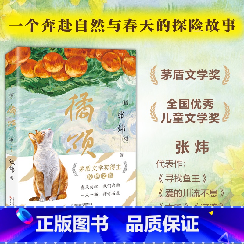 橘颂 【正版】橘颂 茅盾文学奖得主张炜著 讲述一个奔赴自然与春天的故事 一个神奇迷人的探险故事儿童文学阅读书籍青少年成长