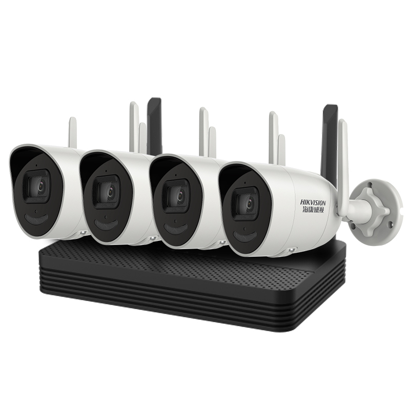 海康威视无线wifi监控器全套设备套装超市商用4路摄像头手机远程