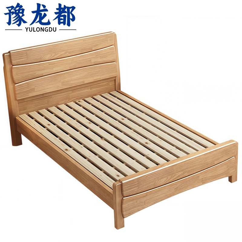 豫龙都 实木床 1.35m 张高清大图