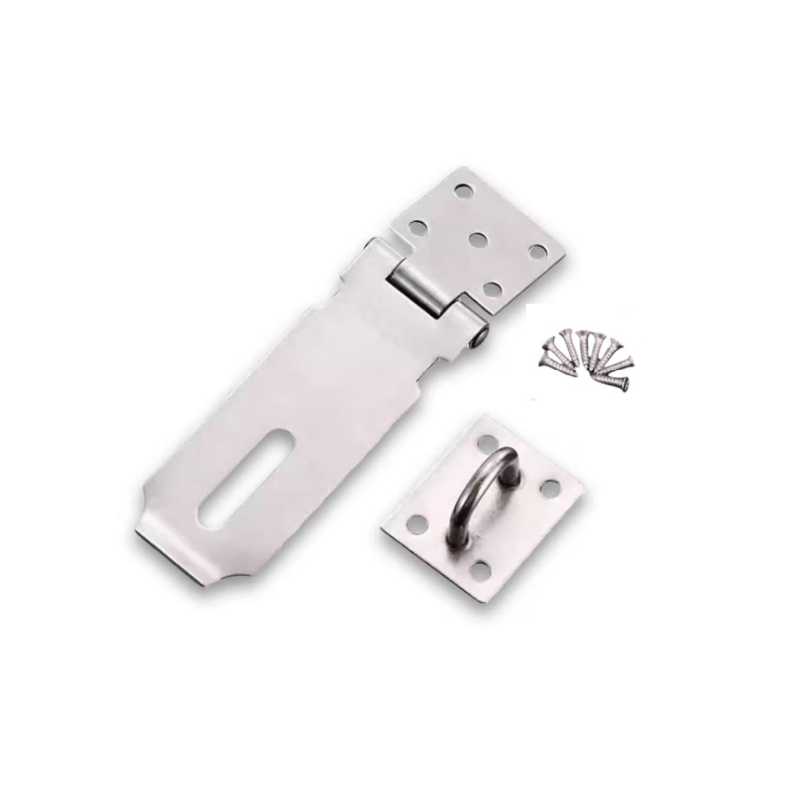 亭松 304不锈钢挂锁锁扣搭扣 4寸 105mm(配螺丝) 个高清大图