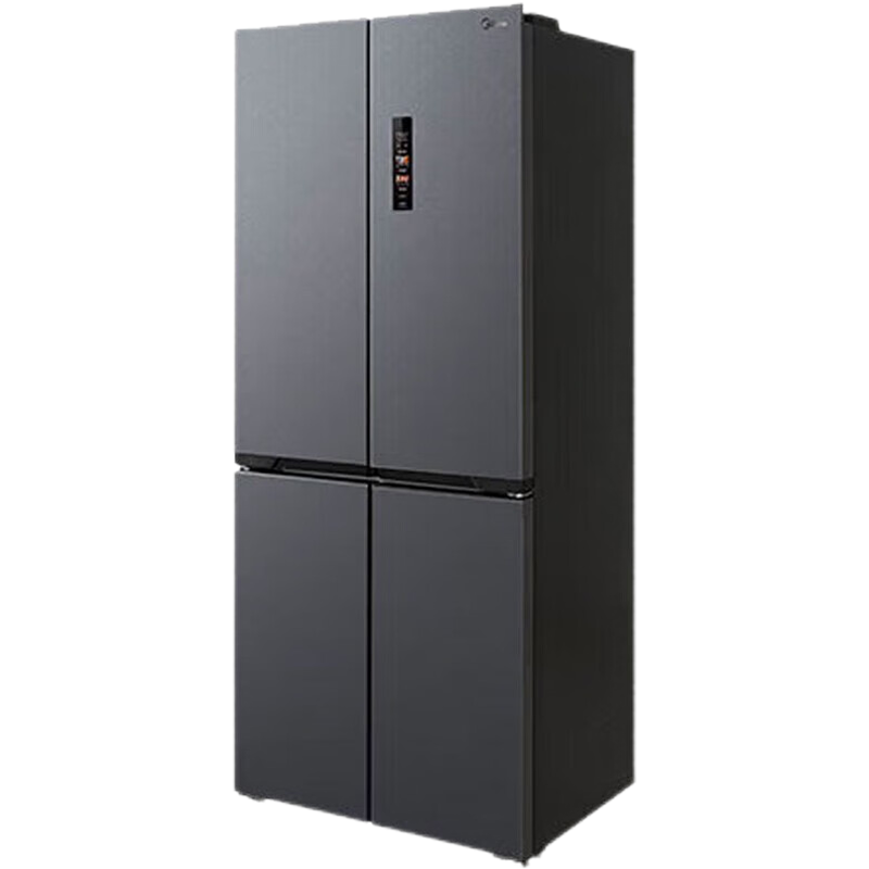 美的m60cm超薄457零嵌入式苍穹灰冰箱十字双开四门家用一级能效无霜mr