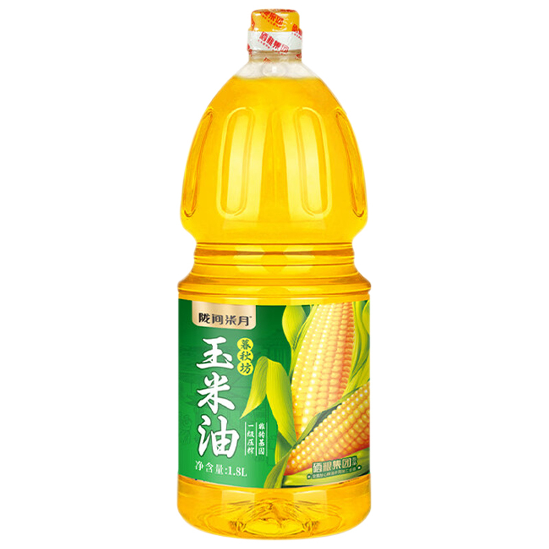 陇间柒月玉米油1.8L低温压榨非转基因暮秋坊玉米油清香醇正