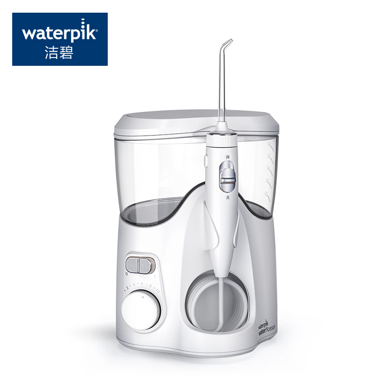 洁碧(Waterpik)冲牙器台式水牙线洗牙器多支专用喷头 正畸适用 全家用适用台式冲牙器 珍珠白 GT1-11