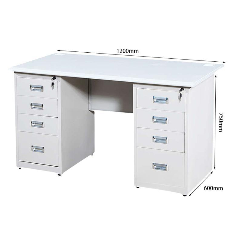 豫众诺 钢制办公桌 1200*600*750mm 张高清大图