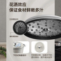 苏泊尔(SUPOR)珐琅铸铁锅经典系列-松露白ET24MF01-W