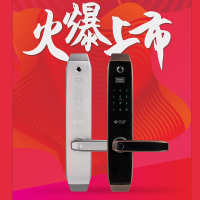 爱而福德 电子锁智能门锁家用防盗门指纹锁密码门锁感应卡防偷窥E9