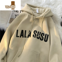 YANXU卫衣男女同款双层帽硬挺vintage外套bf连帽薄冬加绒加厚