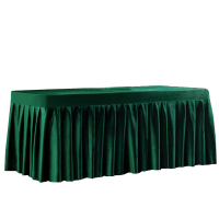 十方嘉 定制墨绿色厚丝绒料桌布100*42*75cm