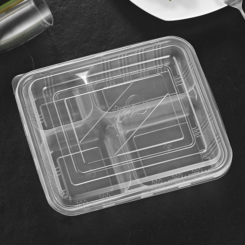 美威能 一次性饭盒十字四格 14902/箱高清大图