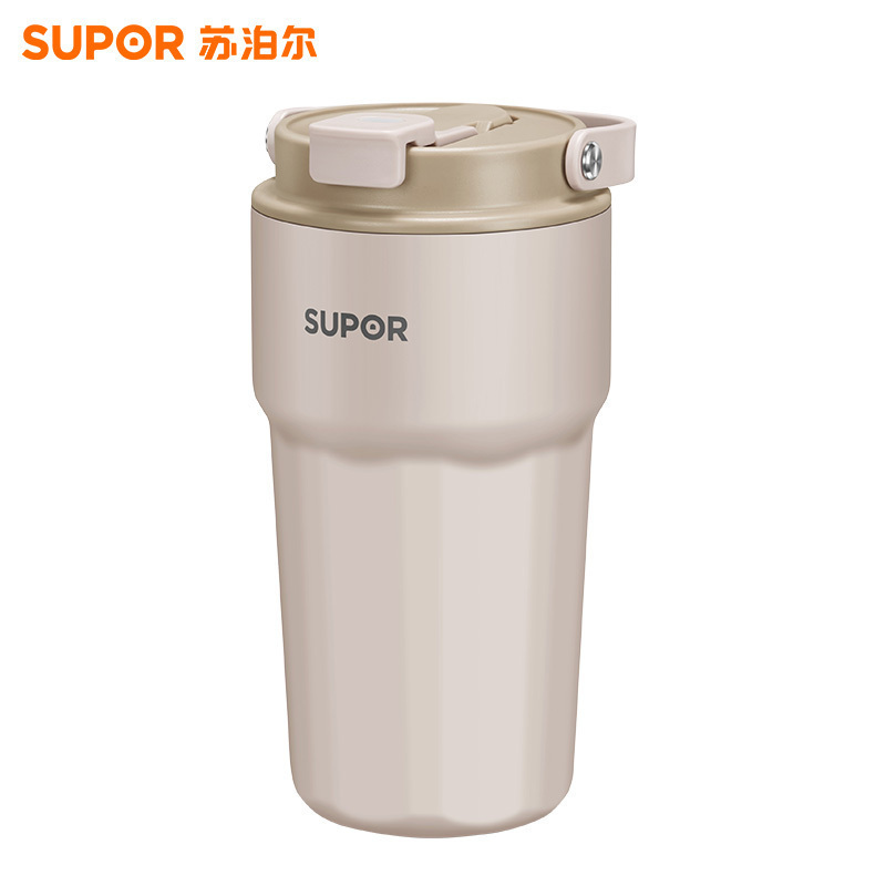 苏泊尔(SUPOR)榨汁机小型便携式碎冰榨汁杯家用多功能榨水果器果汁机无线电动搅拌水果汁奶昔JC360咖啡色