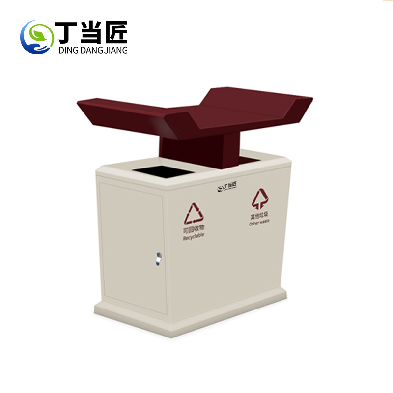 丁当匠金属果皮箱垃圾箱垃圾桶垃圾桶站台垃圾箱垃圾桶A351高清大图