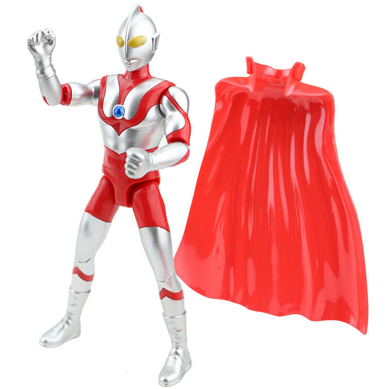 披风14处可动关节 24厘米高泰罗艾斯杰克赛文初代奥特曼之父人偶模型