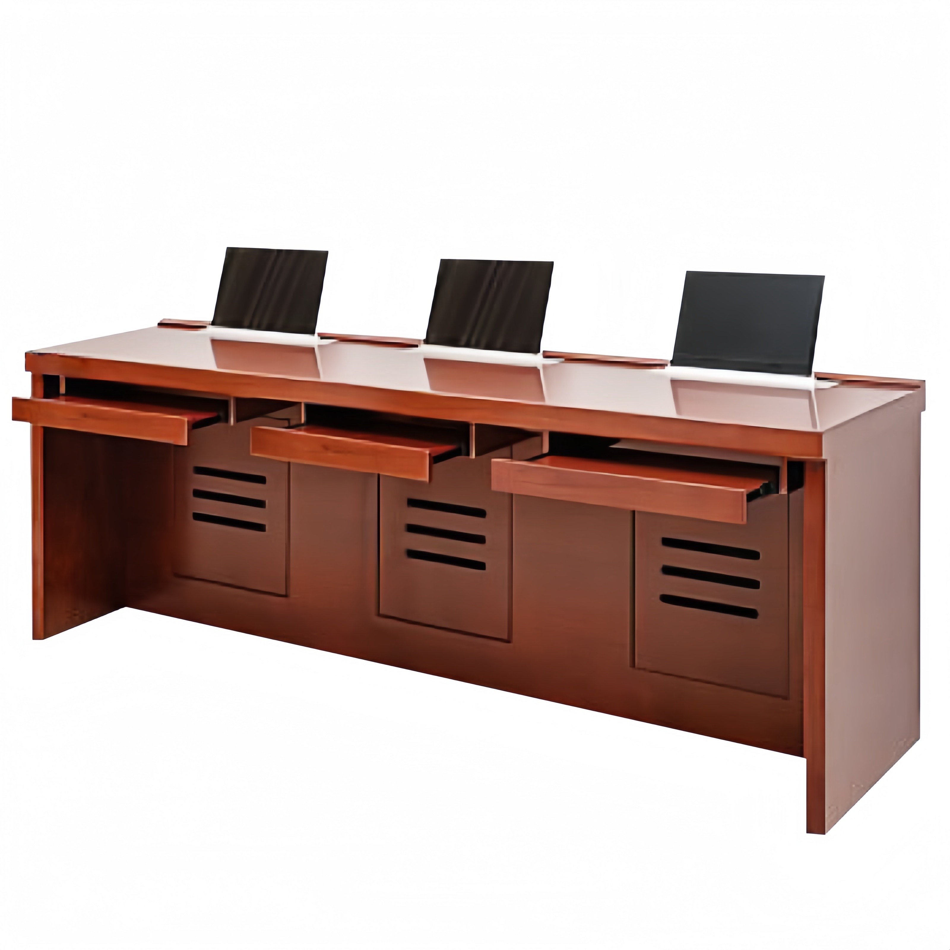 指臣翻转电脑桌三人张高清大图