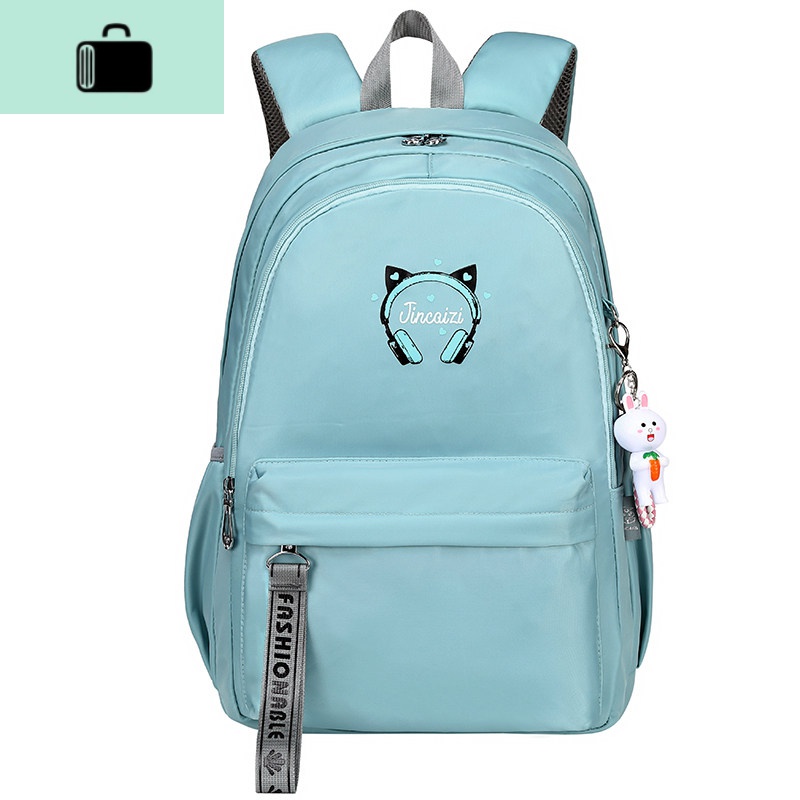 儿童书包小学生女生4-6四五六年级双肩包韩版初中学生大容量背包NEW LAKE 绿色