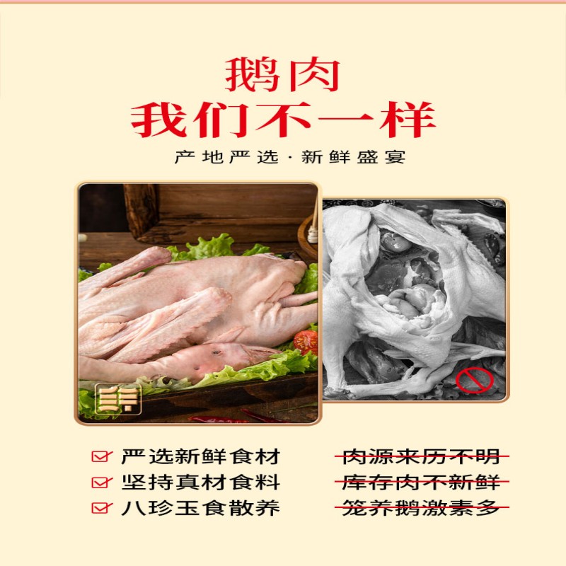 鲜禾鲜肥鹅礼盒2600g.高清大图