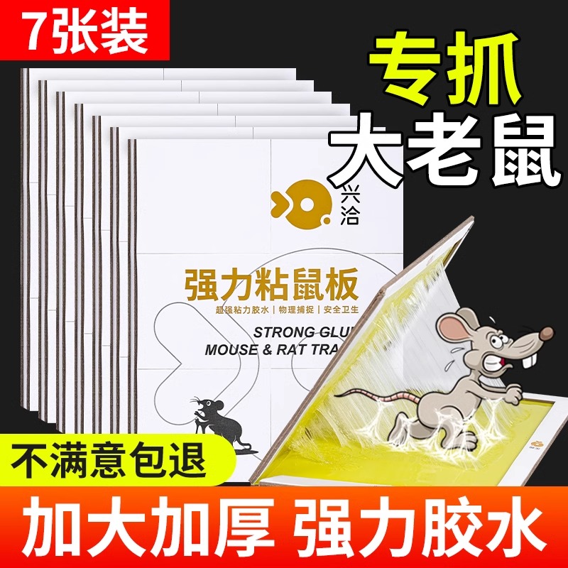 兴洽强力粘鼠板白色30张高清大图