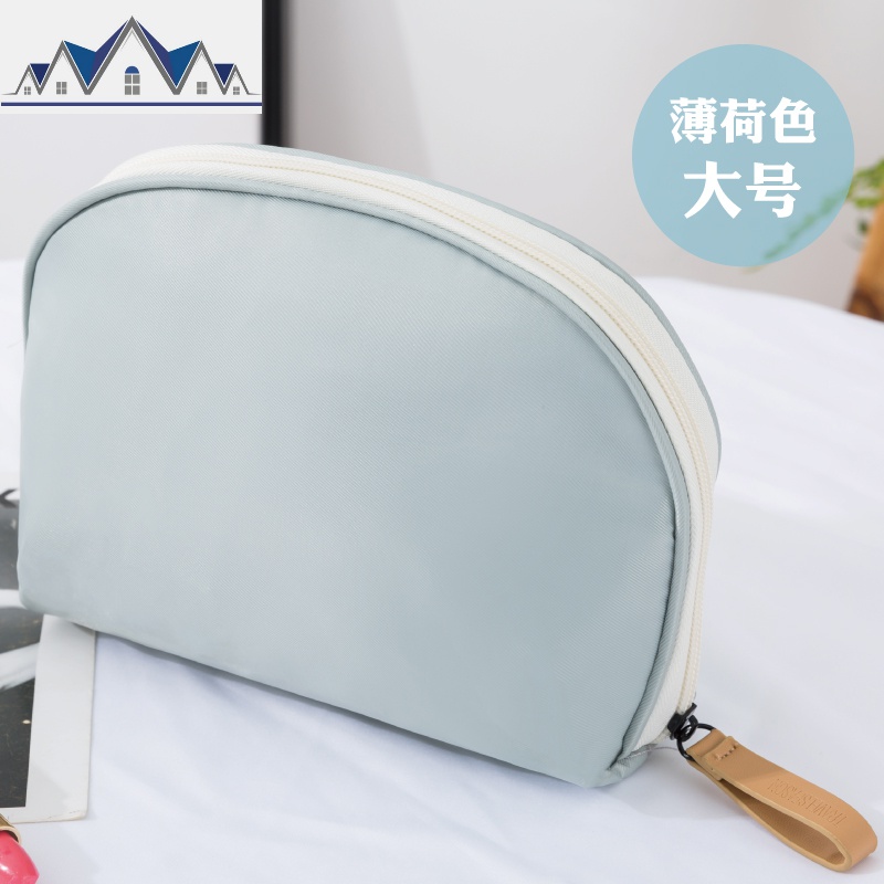 化妆包网红便携大容量随身迷你旅行ins风超火口红包化妆品收纳袋_1_646 薄荷色-大号