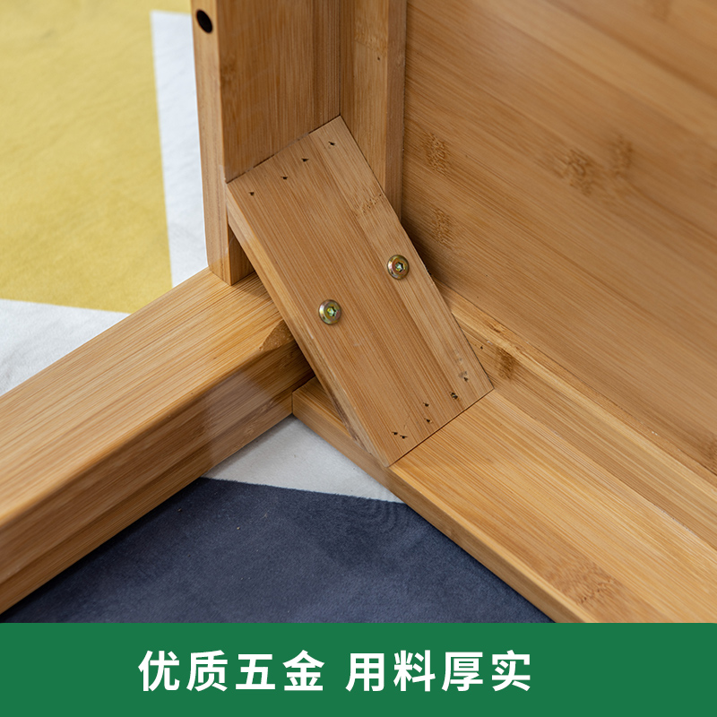 汐岩全实木餐桌椅组合家用楠竹轻奢餐桌厨房吃饭长方形桌子小户型高清大图