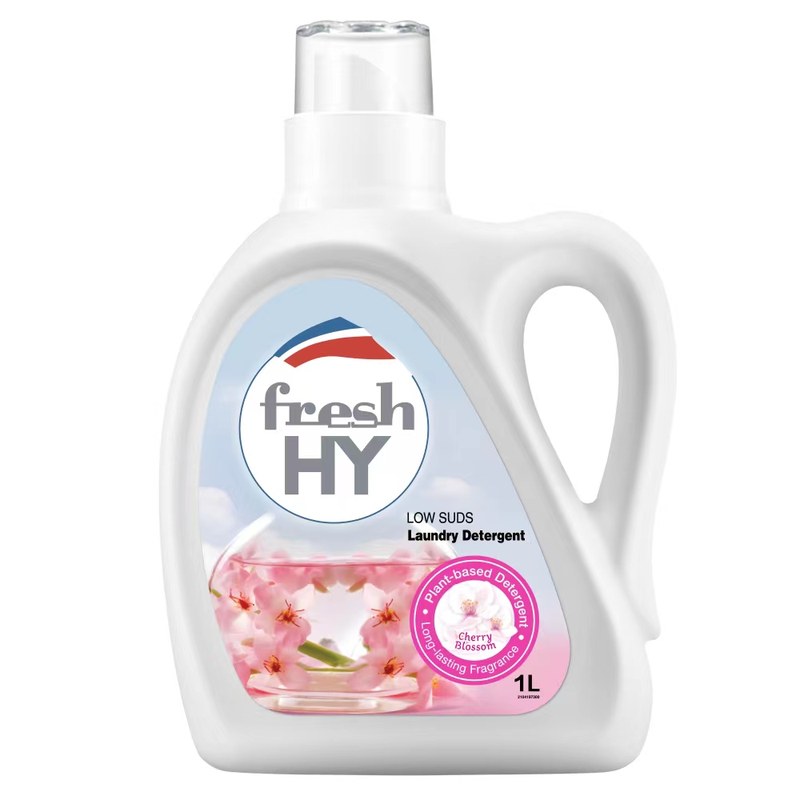 菁华清可新樱花玫瑰香水级洗衣液1L手洗机洗持久留香去污洁净除菌除螨