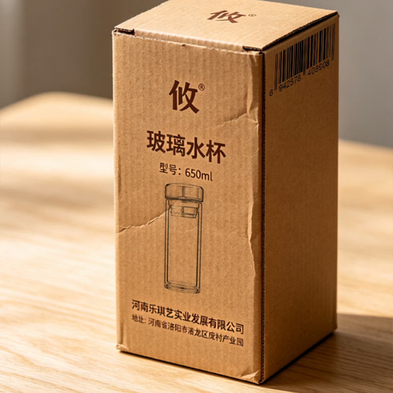 攸玻璃水杯650ml个高清大图