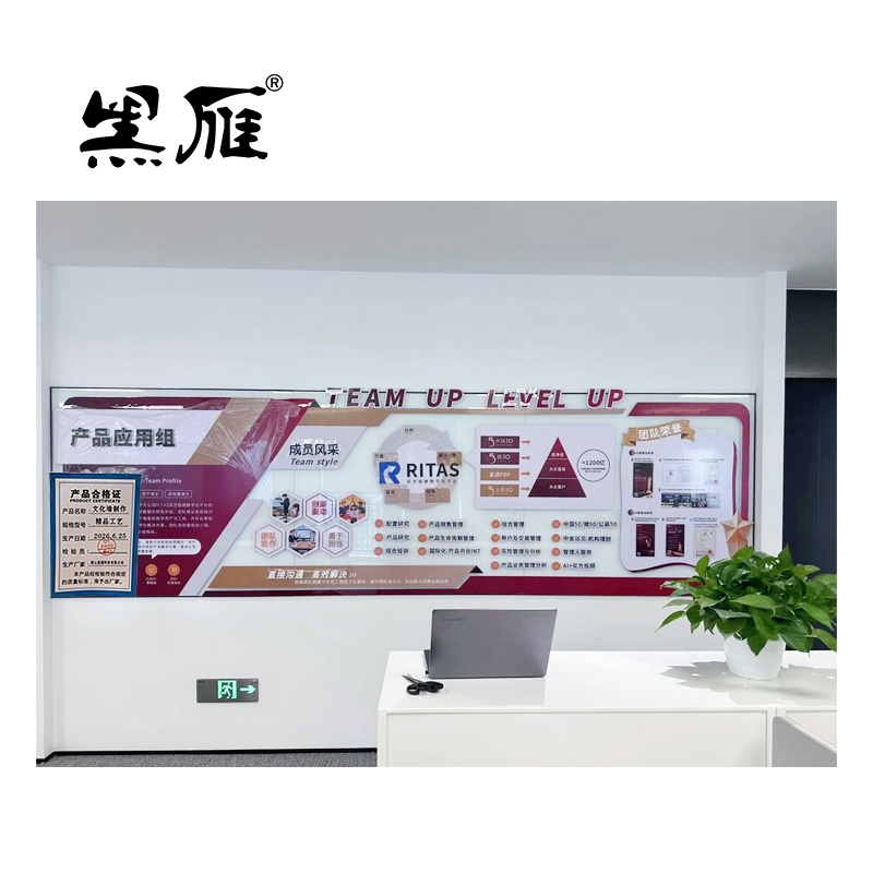 黑雁 文化墙制作 精品工艺 平米高清大图