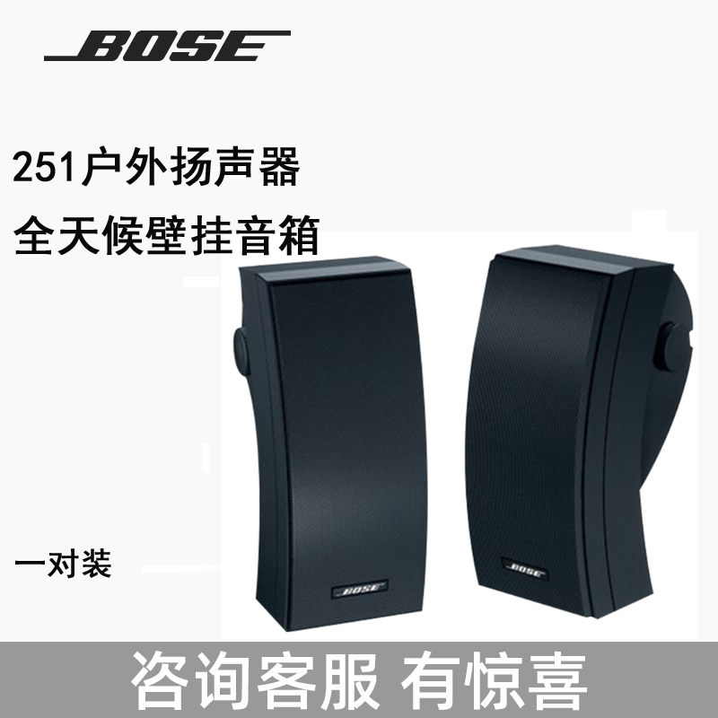 BOSE/ 博士251 壁挂音响广播会议背景音乐音箱全天候户外音箱一对 白色