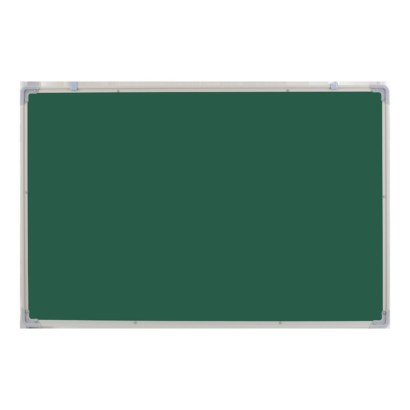 鑫京州挂式双面磁性小黑板白板绿板写字板培训办公教学家用画板-[银白框]双面白绿板+礼包100*150cm高清大图