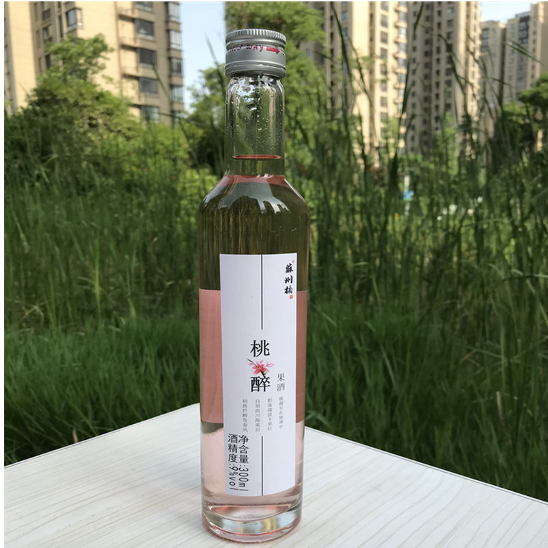 苏州桥桃花酒甜酒佳酿果酒低度男女士酒桃花醉酒江南桃花醉300ml单瓶