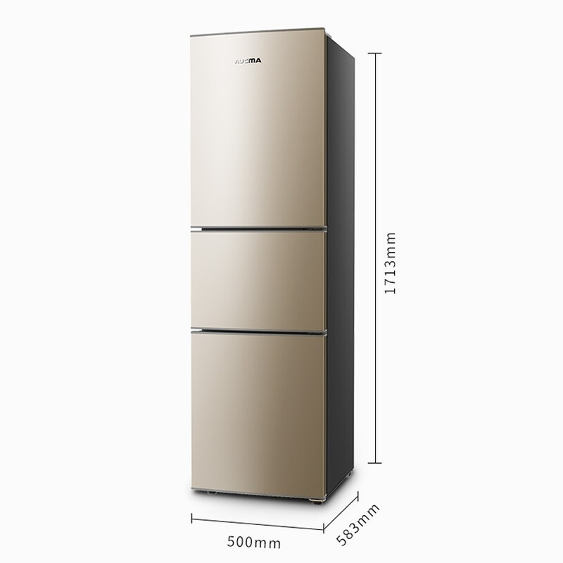 澳柯玛(AUCMA)206升小型节能三门家用出租房用电冰箱 中门软冷冻即切即用 节能低噪 BCD-206NE