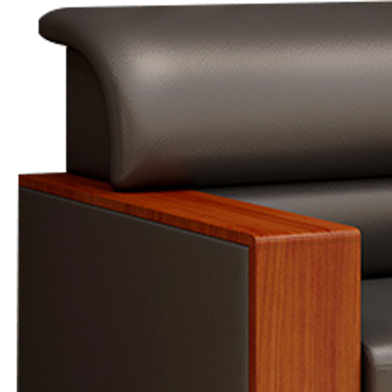 臻远 ZY-SY-233简约现代商务会客洽谈公司接待沙发西皮单人位高清大图