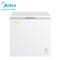 美的(Midea)203升 单温卧式冷柜家用冰柜 冷藏冷冻转换顶开门 迷你冷柜 节能低音 BD/BC-203KMD(E)