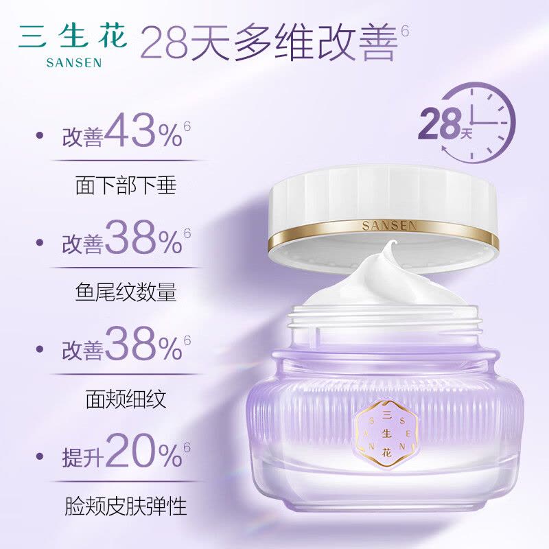 PECHOIN百雀羚套装护肤套装 三生花塑颜紧弹礼盒四件套 美容液+精华乳+精华液+面霜 保湿补水图片