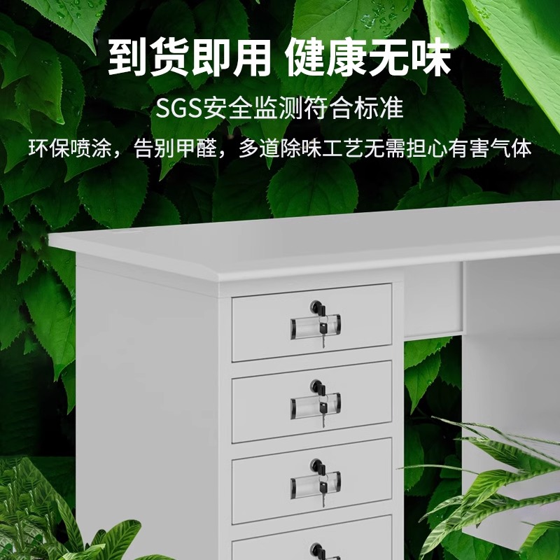 赛颐盛钢制办公桌八抽1200*600*740mm张高清大图
