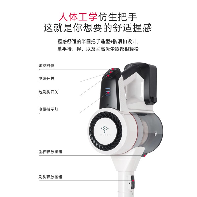 木本无线吸尘器RV-802GB高清大图