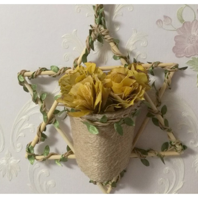 diy彩色藤条20米创意装饰品绳子树叶混织森林系列小清新树叶麻绳藤条