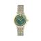 范思哲Versace手表女石英绿色表盘不锈钢表带圆形表盘商务