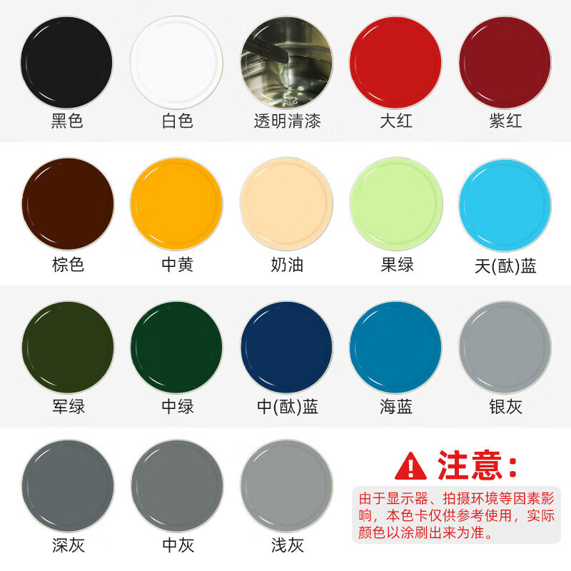 阿莫西 醇酸调和漆 防锈漆金属漆钢结构铁栏杆工程防腐油漆18KG 中黄高清大图