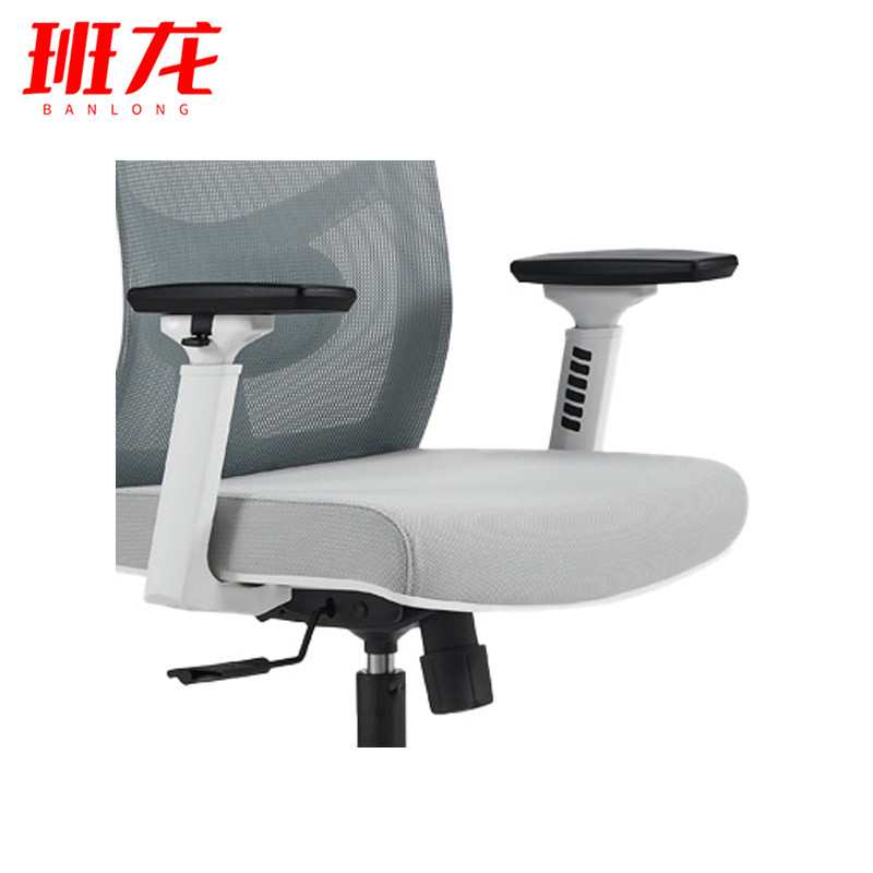 班龙多功能转椅灰色高背张高清大图