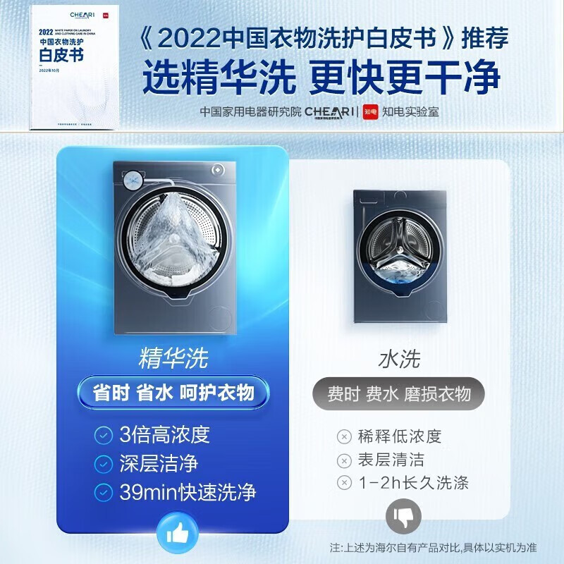 家用全自动超薄洗衣机10公斤精华洗大筒径智能投放晶彩大屏精华洗2.0+517mm超薄+智投+1.1高洗净比高清大图