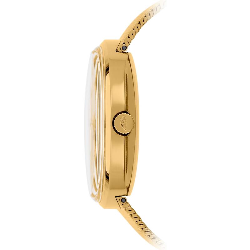 Mido男手表自动上链商务腕表Commander 1959日历显示经典复古高清大图